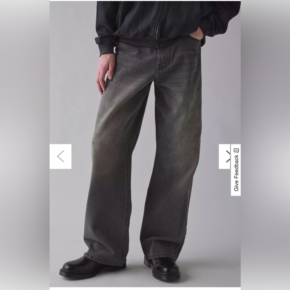 BDG Men's Nitrofit Jeans in Washed Charcoal